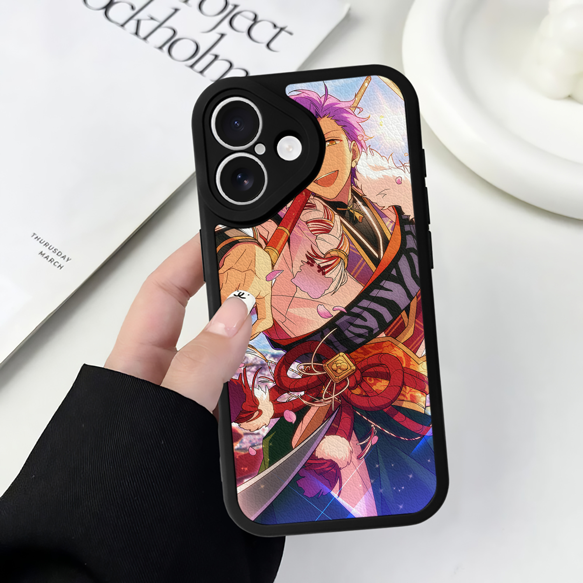 （画像用） あんさんぶるスターズ! Ensemble Stars 【iPhone 16シリーズ対応】シリコンスマホケース（レザー調） 材質：シリコン